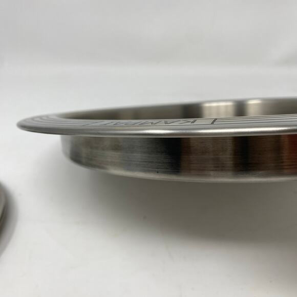 Bar tray and wine coaster “Cheers” in 6 languages silver chrome Home cocktail - Picture 6 of 6